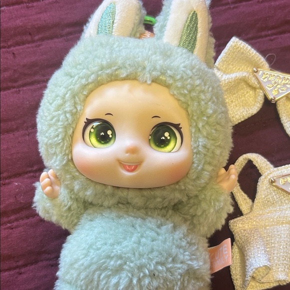 Prada Green and Cream Bunny Doll Outfit Set - Picture 3 of 3